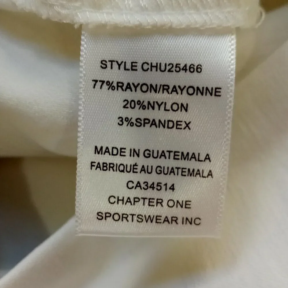 Meg & Margot Pull On Skinny Leg White Ankle Pant XL - Picture 6 of 7